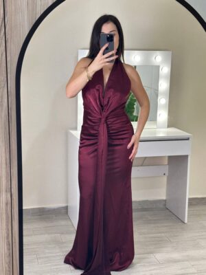 Φόρεμα Μπορντο Julia